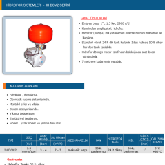 HİDROFOR IH 24 -DCM 2