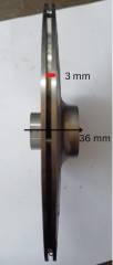 Paslanmaz Kapalı Tip Fan 304 kalite Çap  185 x 3 mm- 16 Mil - 43 Emiş