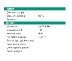 Taifu QB 60 Preferik Pompa 220 volt 0,5 hp