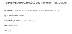 Paslanmaz Fleksi Hortum  90 cm 10 bar ( 1 1 /4 '' )  DİRSEKLİ  Tip
